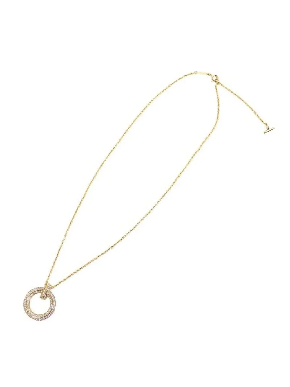 Tiffany & Co T One Circle Pendant Included 18k Gold Diamond
